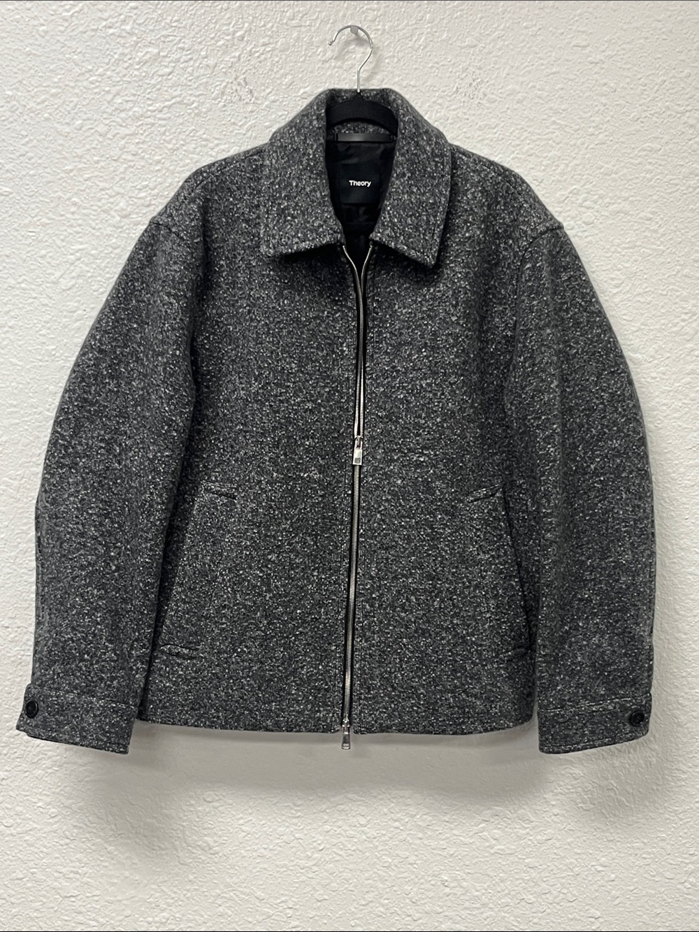 Theory Charcoal Zip-Up Men's Jacket